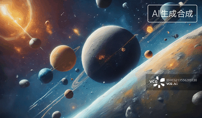 【AI数字艺术】宇宙星系图片素材