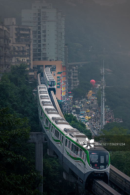 李子坝站图片素材