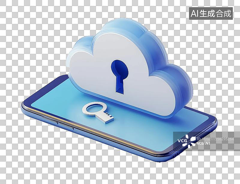 【AI数字艺术】免扣云计算元素3d图标图片素材