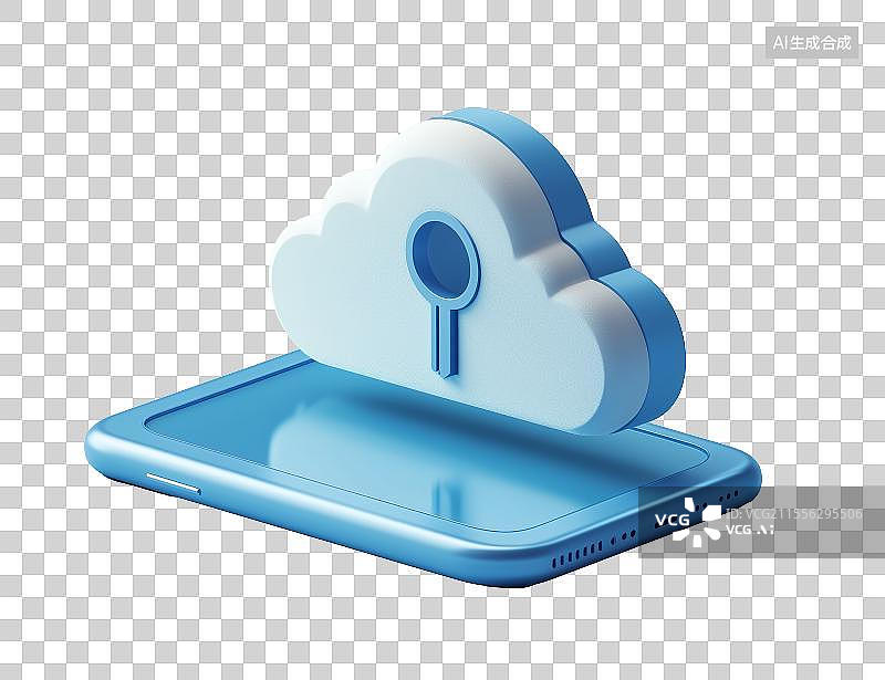 【AI数字艺术】免扣云计算元素3d图标图片素材