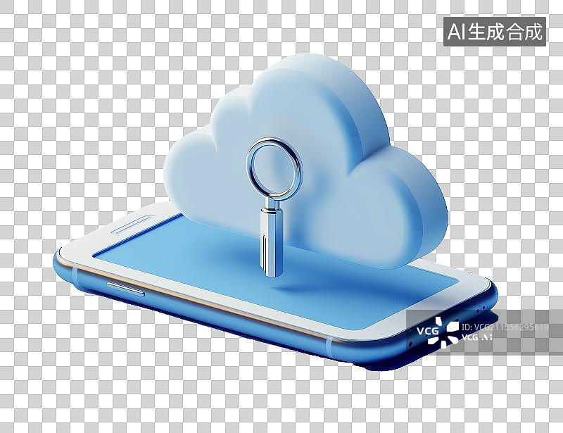 【AI数字艺术】免扣云计算元素3d图标图片素材