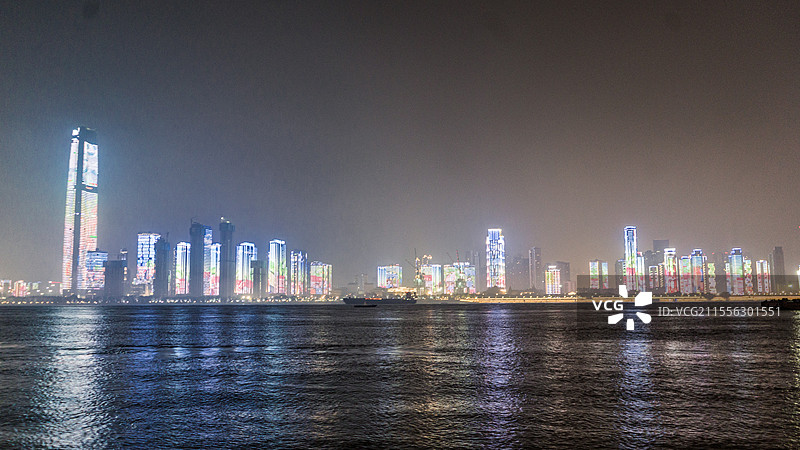 城市夜景照片 古镇夜景照片图片素材
