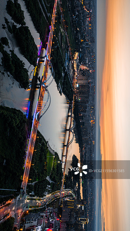 城市夜景照片 古镇夜景照片图片素材