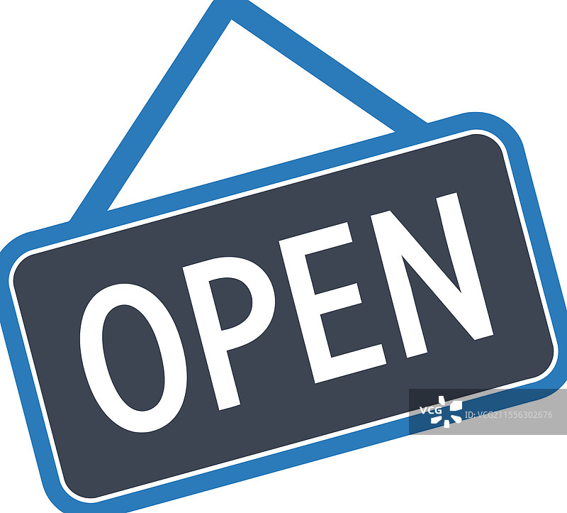 开放标志图标图片素材
