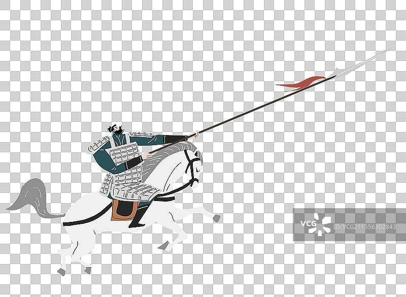 张飞插画元素图片素材