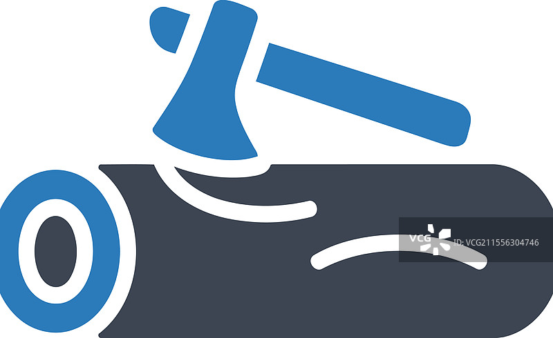 木材劈砍图标图片素材