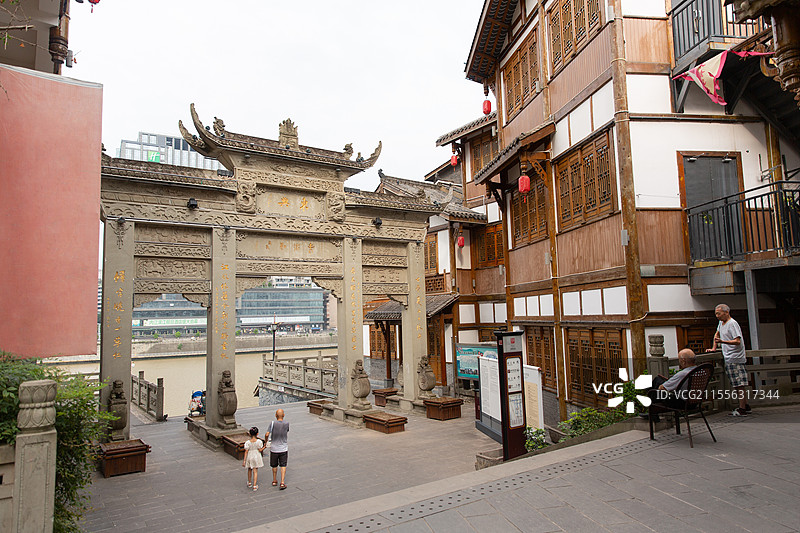 内江东兴老街图片素材