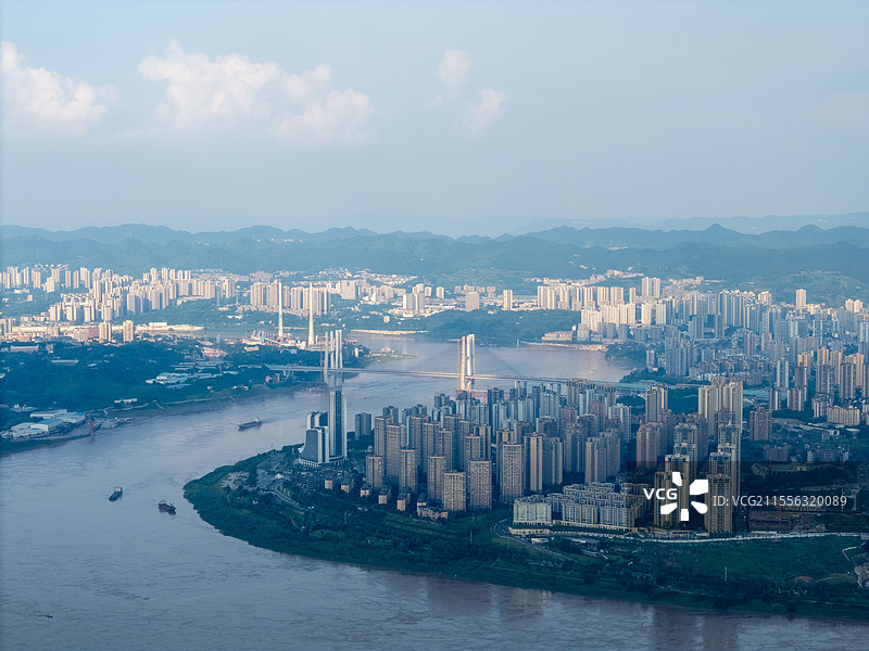 重庆市大渡口区白居寺大桥全景图巴南区图片素材