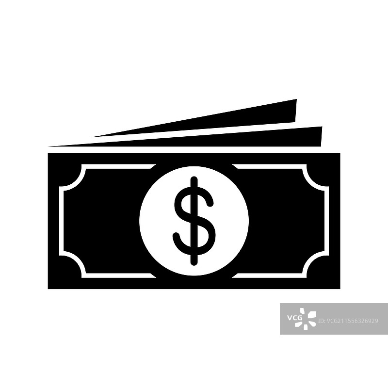 白色背景上的钱图片素材