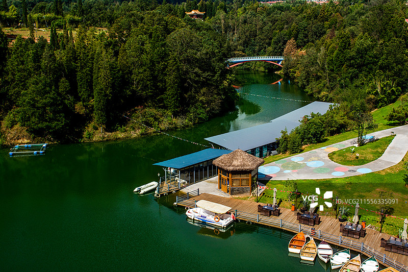 云南省昆明市安宁市太平镇新城风光图片素材