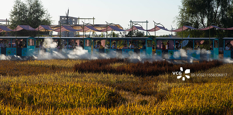 沈阳稻梦空间的小火车图片素材
