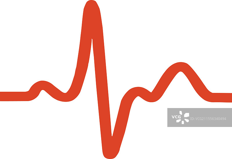 红色心电图线显示心跳图片素材