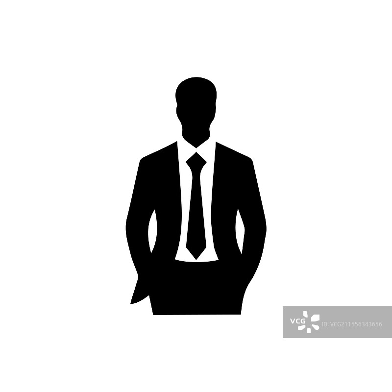 自信地站着的商人图片素材