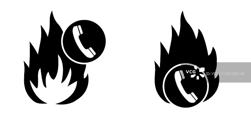 警报火灾铃或警告铃声呼叫警告图片素材