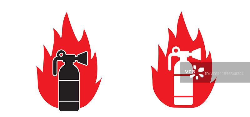 报警火铃或警报用灭火器图片素材