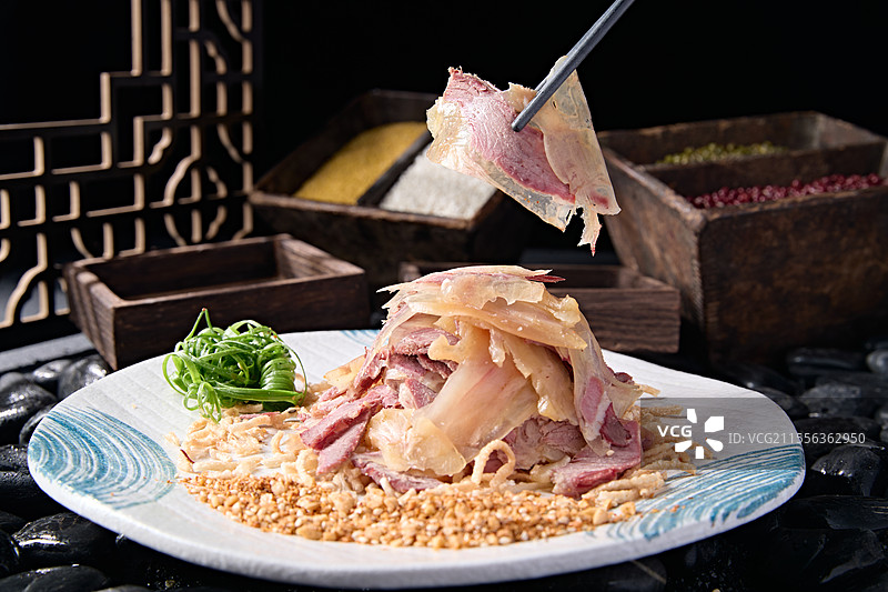 精美凉菜水晶肴肉片图片素材