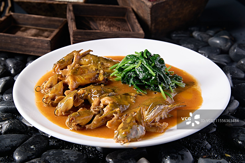 美味家常黄焖嘎鱼图片素材