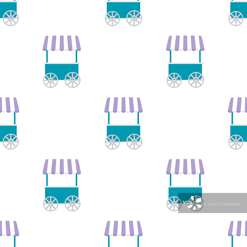 快餐车无缝图案图片素材