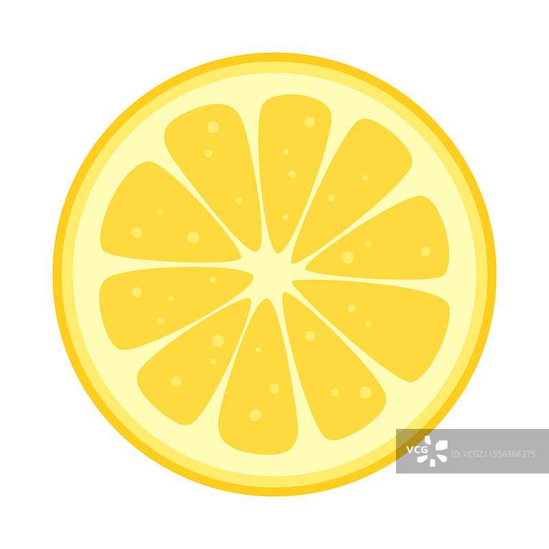 孤立的柠檬片图片素材