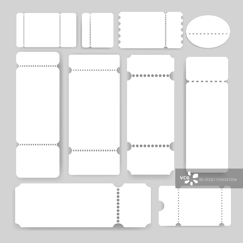 带有撕边的空白白色票据，带有编码图片素材