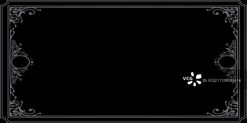 阿拉伯风格的横向边框设计图片素材