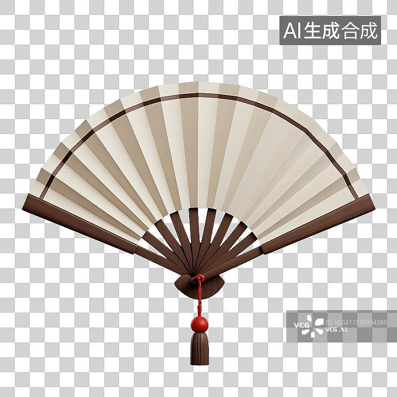 【AI数字艺术】中式传统折扇图片素材