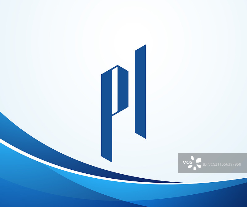 π字母标志设计模板元素图片素材