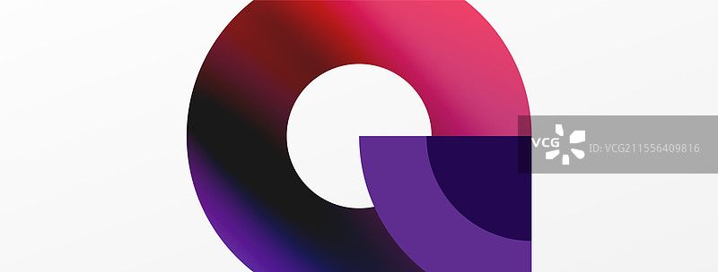 色彩斑斓的标志，上面有紫色和红色的字母g图片素材