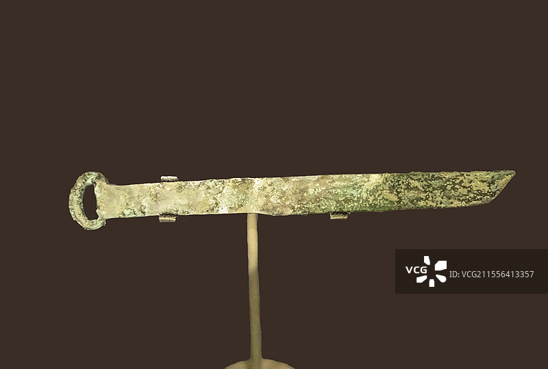 青海省博物馆“考古成果展”：铜削（汉，青海省博物馆藏）图片素材