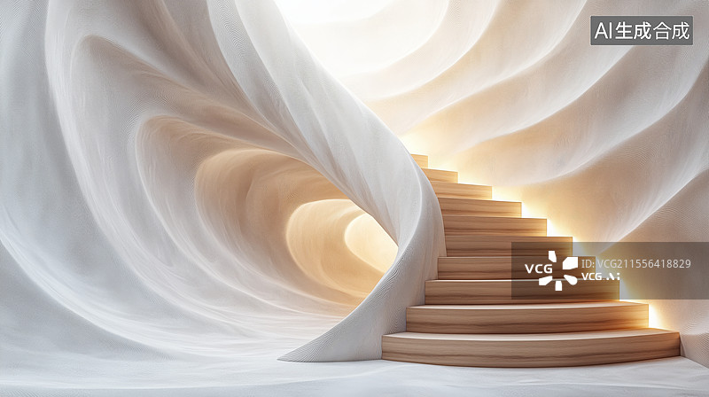 【AI数字艺术】概念抽象楼梯设计图片素材