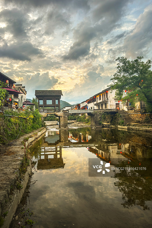 呈坎八卦村图片素材