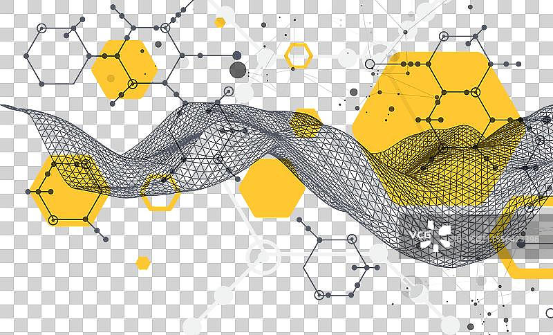 科学技术背景线框图图片素材