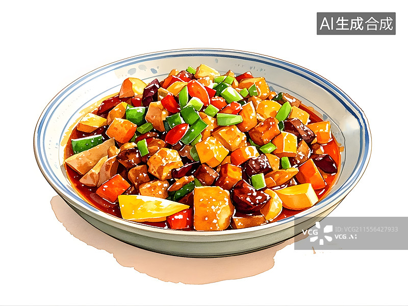 【AI数字艺术】大盘鸡图片素材