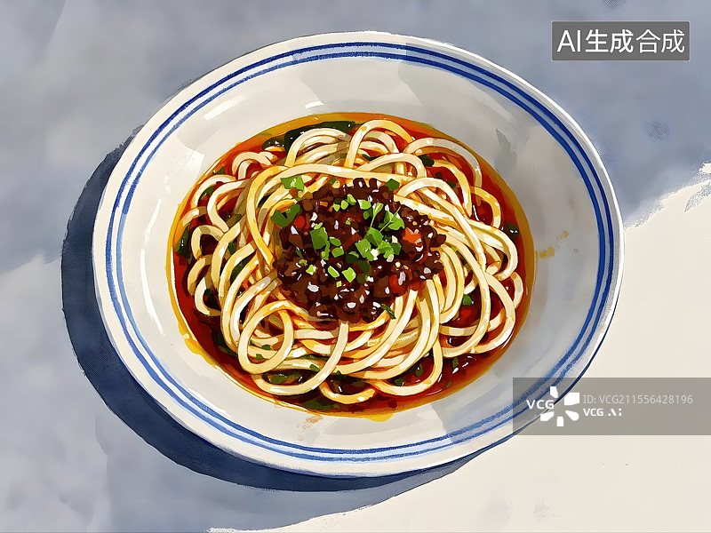 【AI数字艺术】担担面图片素材