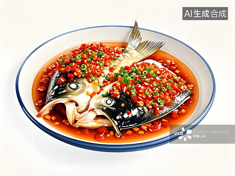 【AI数字艺术】剁椒鱼头图片素材