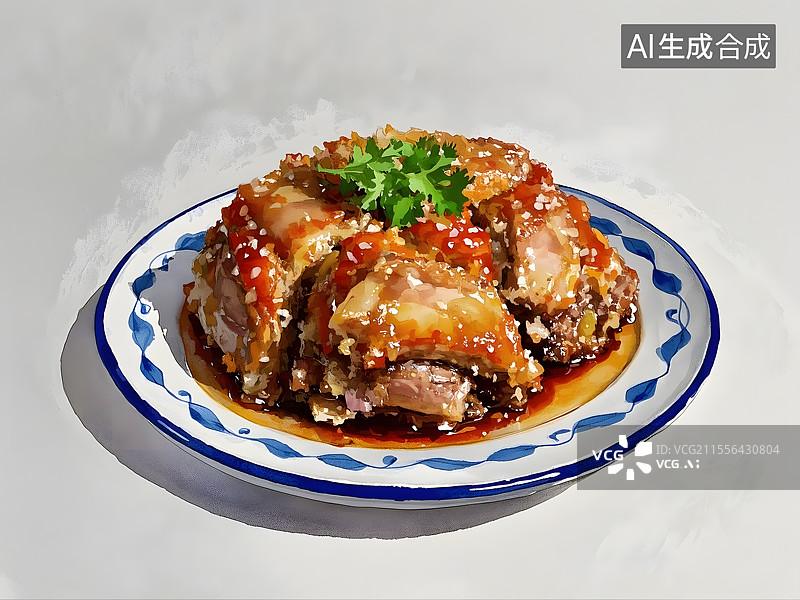 【AI数字艺术】粉蒸排骨图片素材