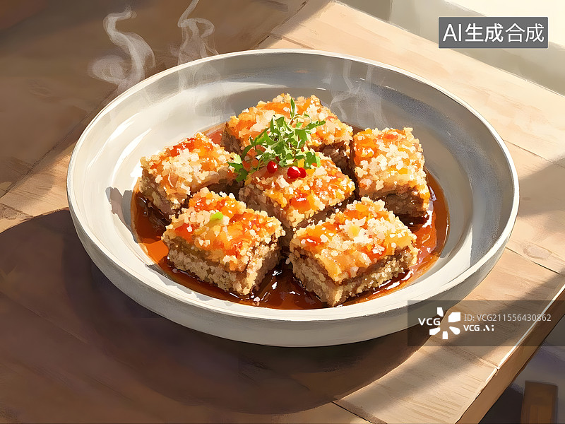 【AI数字艺术】粉蒸排骨图片素材