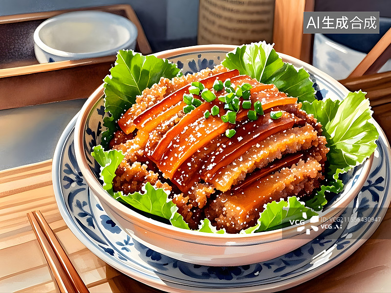 【AI数字艺术】粉蒸肉图片素材