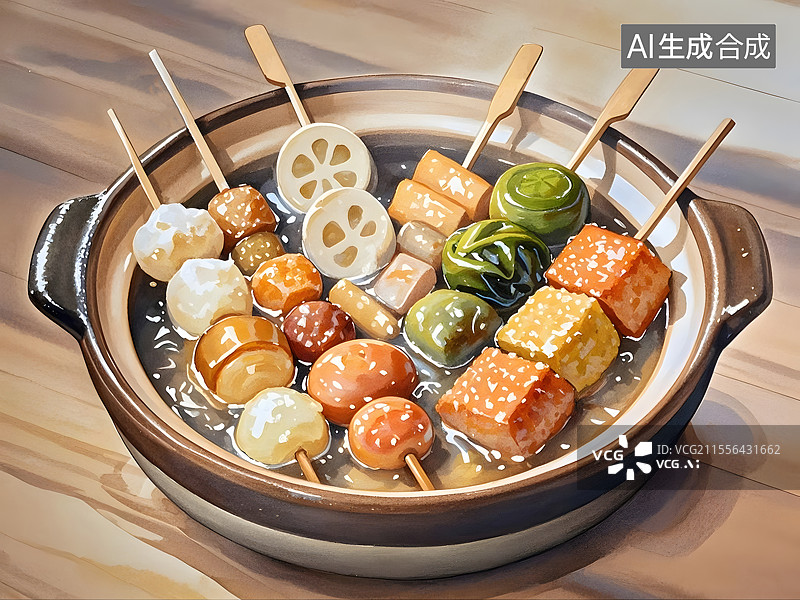 【AI数字艺术】关东煮图片素材