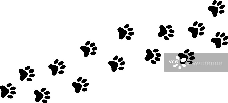 极简主义狗爪印设计，完美的象征图片素材
