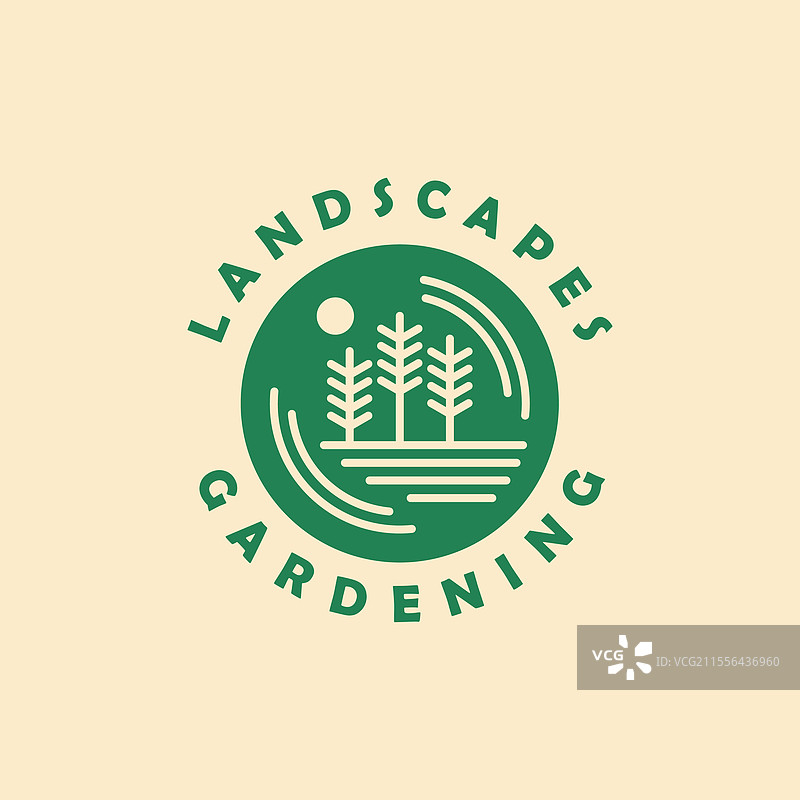 景观与园艺标志设计图片素材
