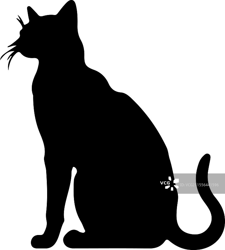 非洲野猫剪影图片素材