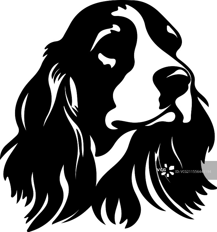 美国可卡犬剪影图片素材