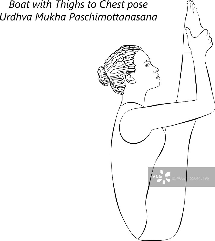 乌尔德瓦穆卡帕斯奇莫塔纳萨那姿势的素描图片素材