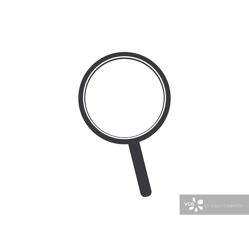 放大镜图标扁平设计图片素材