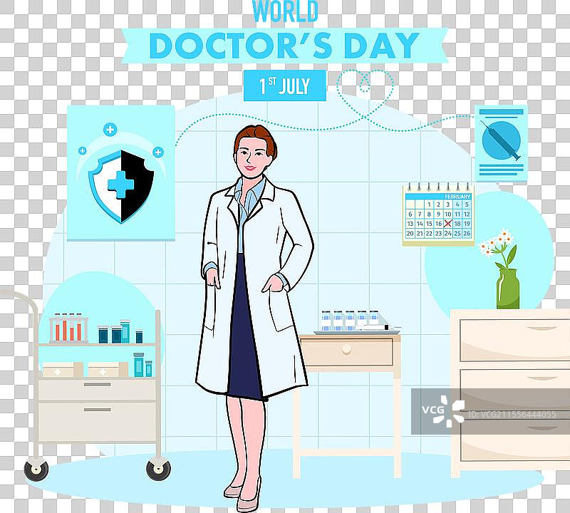 全国医生日横幅图片素材