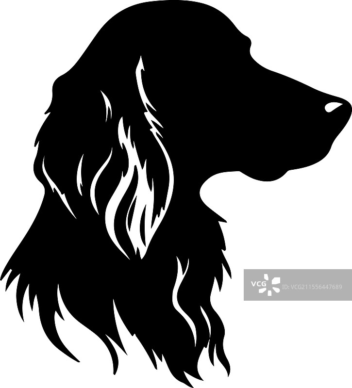 爱尔兰猎犬剪影图片素材