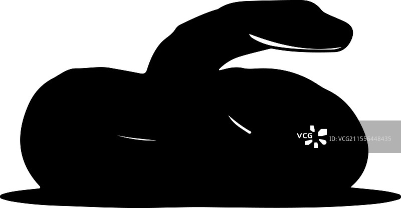 蟒蛇剪影图片素材