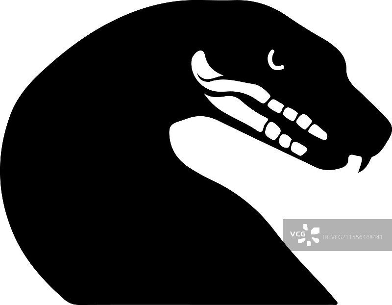 蟒蛇剪影图片素材