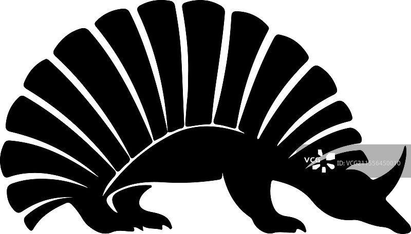 犰狳剪影图片素材